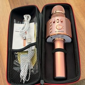 BONAOK BKLE003AM Wireless Karaoke Microphone - Rose Gold